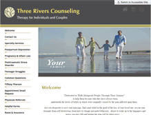 Tablet Screenshot of 3riverscounseling.com